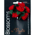 25mm Satin-Organza Rose with Leaves (available in 4 colours)